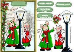 Joy to the World Christmas Mice