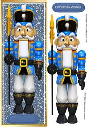 Large D.l.tin Box Soldier Blue