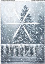 Lovely Christmas Scene with Snow