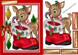 Little Reindeer and Santas Boot