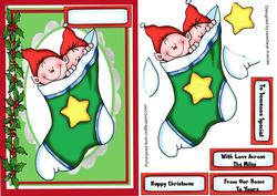Cute Christmas Stocking Elves