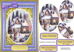 Lovely Christmas Scene in Lilac, Pyramarge