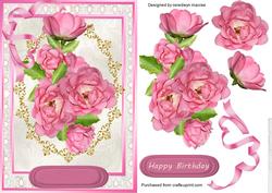 Beautiful Roses on Lace