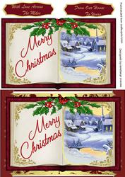 Lovely Christmas Book with a Scene