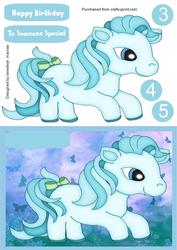 Lovely Blue Birthday Pony