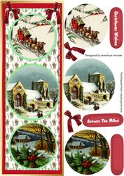 Lovely Long Christmas D.l Card