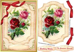 Lovely Red and Pink Roses on a Lovely Frame .