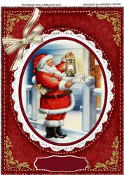 A4 Santa Checking the List