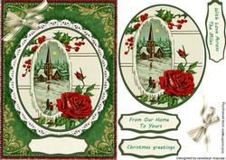 A5 Lovely Christmas Church Scene 