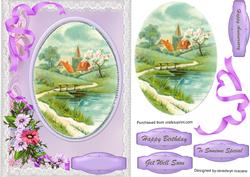 Lovely Spring Country Scene .