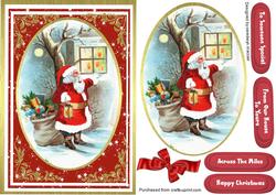 Santa Looking If the Coast is Clear 