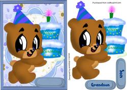 Happy Little Birthday Boy Bear