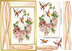 Beautiful Roses and Butterflys
