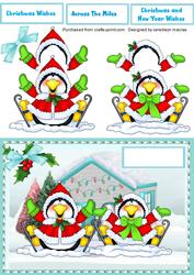 Lovely Skating Christmas Pequins