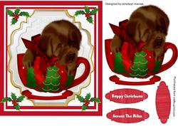 Adorable Little Pup in a Cup