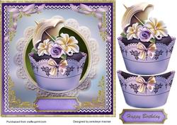 Lovely Cupcake and Roses