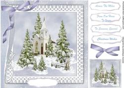 Beautiful Church in the Snow.