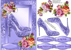 Lovely English Roses with Lace Shoes 