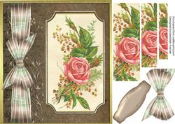 Beautiful Vintage Roses in Vintage Frame , Pyramarge