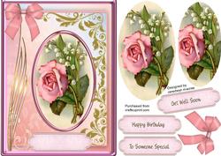 Beautiful Roses and Lily of the Valley ( Pyramid )
