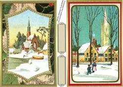 Two Vintage Christmas Toppers