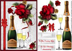 A5 Beautiful Red Rose Occasions Card