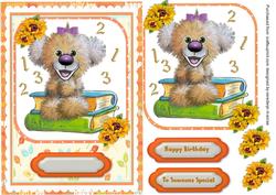 Cute Little Learning Bear