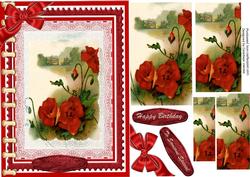 Lovely Book of Red Poppys . ( Pyramid )