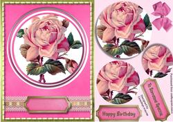 Beautiful Pyramid Pink Rose 