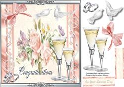 Beautiful Anniversary / Wedding Card or Engagement Card