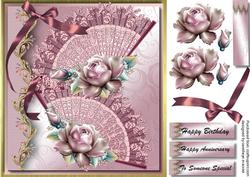 Lovely Pink Fqans and Roses 