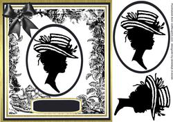 Lovely Silhouette Lady in Monochrome