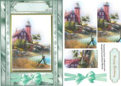 Beautiful Misted Lighthouse ( Pyramid)