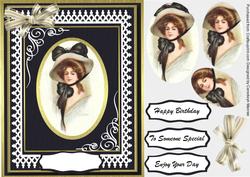 Lovely Elegant Vintage Lady ( Pyramid )