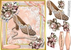 Beautiful Vintage Shoe and Pearls
