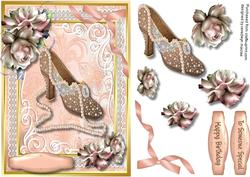 A5 Lovely Vintage Shoes and Pearls 