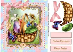 Lovely Basket of Easter Eggs 