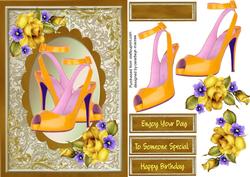 Lovely Yellow Shoes and Roses