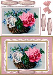 Beautiful Basket of Roses 