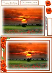 Stunning Sunset in the Fields