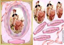 Lovely Pyramid Vintage Lady in the Tree Top