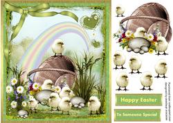 Lovely Little Easter Chicks in the Basket