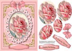 Beautiful Pink Cameo Rose ( Pyramid )