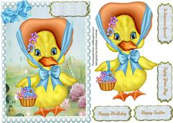 The Quacky Little Duck Picking Flowers