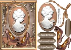 Stunning Copper Cameo with Shoes