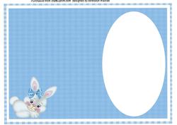 Lovely Cute Bunny Incert in Blue