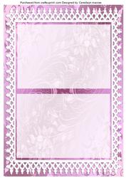 A5 Lilac and Blue Roses Incert
