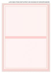 A5 Pink Baby Bunny Incert 