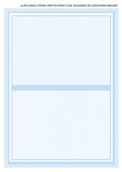 Lovely A5 Incert Blue Baby Bunny