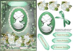 Beautiful Cameo and Gardenia's on Baby's Breath